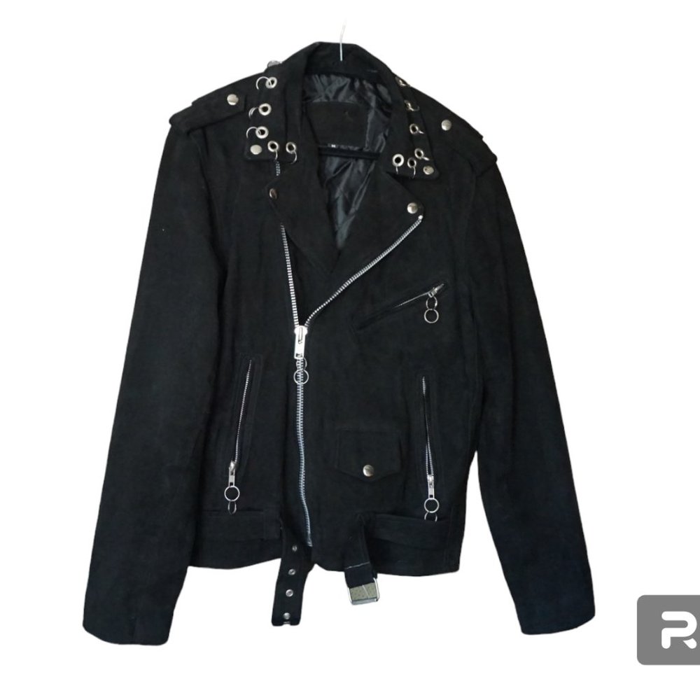 The Ragged Priest Black Leather Suede Womens Medium Jacket